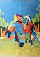 Protišmykový koberec MINE-CRAFT GAME 120X180 ROBOT Protišmykový koberec MINE-CRAFT GAME 120X180 ROBOT