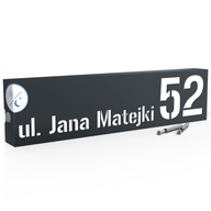 OSVETLENIE DOMOVÉHO ČÍSLA LED TABUĽKA NA ADRESU 40X10 cm SENZOR SÚMRAK OSVETLENIE DOMOVÉHO ČÍSLA LED TABUĽKA NA ADRESU 40X10 cm SENZOR SÚMRAK