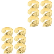 Krúžky na obrúsky Gold Decor Leaf 12 ks