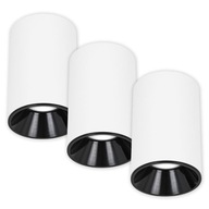 3x prisadené stropné svietidlo HALOGEN GU10 biela čierna LED BODOVÁ LAMPA 3x prisadené stropné svietidlo HALOGEN GU10 biela čierna LED BODOVÁ LAMPA