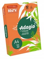 Farebný kancelársky papier do kopírok Rey Adagio A4 80g 500 listov oranžový 21