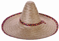 SUPER slamené sombrero s výšivkou CC096 SUPER slamené sombrero s výšivkou CC096