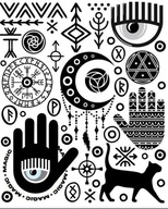 Spots Nažehľovacie obtlačky Symboly veľký list Spots Nažehľovacie obtlačky Symboly veľký list