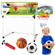 Súprava futbalových hier 2v1 Basketbalová bránková doska s basketbalovými loptičkami Súprava futbalových hier 2v1 Basketbalová bránková doska s basketbalovými loptičkami