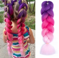 Vrkoče zo syntetických vlasov 120 cm hrubé ombre Vrkoče zo syntetických vlasov 120 cm hrubé ombre