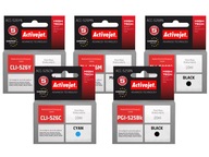 5X ATRAMENTY ACTIVEJET PGI-525 CLI-526 PRE CANON IP4850 MG5150 MG5350 MG6150 KPL 5X ATRAMENTY ACTIVEJET PGI-525 CLI-526 PRE CANON IP4850 MG5150 MG5350 MG6150 KPL