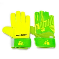 Brankárske rukavice Meteor Football, plochého strihu, veľkosť 4