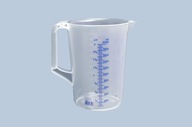 Odmerka 2000ml, PP, 2 stupnice, uzavretá rukoväť, priehľadná Odmerka 2000ml, PP, 2 stupnice, uzavretá rukoväť, priehľadná