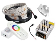 SET 5m LED pás 5050 RGB + White P. TOUCH