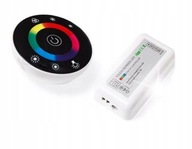 Diaľkový ovládač pre RGB LED pásy 12A, okrúhly, čierny Diaľkový ovládač pre RGB LED pásy 12A, okrúhly, čierny