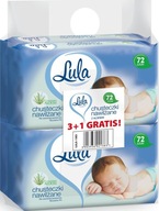 LULA DETSKÉ VLHČENÉ Utierky S ALOE 4x72 ks LULA DETSKÉ VLHČENÉ Utierky S ALOE 4x72 ks