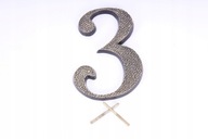 ČÍSLO DOMU STAVBA DIGITÁLNA PATINA 10 cm "3