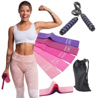 SET 5 TPE ODPOROVÝCH PÁSOV NA CVIČENIE FITNESS PÁSY + ŠKÁVACIE ROPE PRO SET 5 TPE ODPOROVÝCH PÁSOV NA CVIČENIE FITNESS PÁSY + ŠKÁVACIE ROPE PRO