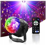 FAREBNÁ LED DISCO GUĽA OTOČNÁ DISCO PARTY SILVESTROVSKÁ GUĽA S DIAĽKOVÝM OVLÁDANÍM FAREBNÁ LED DISCO GUĽA OTOČNÁ DISCO PARTY SILVESTROVSKÁ GUĽA S DIAĽKOVÝM OVLÁDANÍM