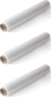 3 x STRETCH FILM TRANSPARENT ROCK 1 KG NET 23µm 3 x STRETCH FILM TRANSPARENT ROCK 1 KG NET 23µm