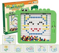 MAGNETICKÁ DOSKA pre deti DINOSAUR Edukačné disky s hračkami MAGNETICKÁ DOSKA pre deti DINOSAUR Edukačné disky s hračkami