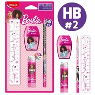 RUŽOVÁ sada PRE DIEVČA Barbie 4 elementy MAPED do školy RUŽOVÁ sada PRE DIEVČA Barbie 4 elementy MAPED do školy
