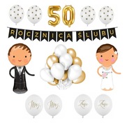 Sada balónových dekorácií 50. výročie svadby