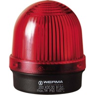Trvalé svetlo červená lampa 12-240V AC / DC I