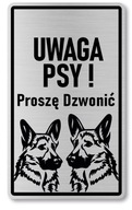Sign Pozor psov - nemecký ovčiak