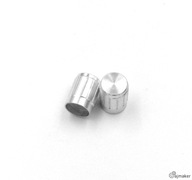Hliníkový gombík pre potenciometer strieborný - os 6mm