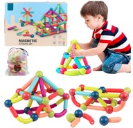 VZDELÁVACIE MAGNETICKÉ STAVEBNÉ BLOKY SET 84 ks 3D PUZZLEcenn VZDELÁVACIE MAGNETICKÉ STAVEBNÉ BLOKY SET 84 ks 3D PUZZLEcenn