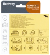 Bazénové záplaty Silné samolepiace BESTWAY súprava bazénových záplat 10 kusov Bazénové záplaty Silné samolepiace BESTWAY súprava bazénových záplat 10 kusov