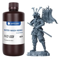UV živica Anycubic Water Washable+ HD Grey Grey 1l