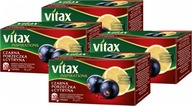 VITAX Inspirations Čierna ríbezľa Čaj s citrónom 20 tb x 4 ks