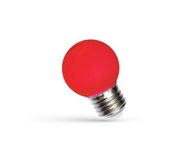 E27 LED žiarovka červenej farby dekoratívny dekor
