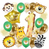 Ročné balóny, dekorácie, ročné dekorácie, čísla, zvieratká, safari, boho Ročné balóny, dekorácie, ročné dekorácie, čísla, zvieratká, safari, boho