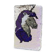 ZÁPISNÍK s flitrami denníkový zápisník UNICORN ZÁPISNÍK s flitrami denníkový zápisník UNICORN