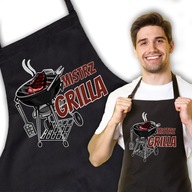 Čierna zástera na darčeky GRILL MASTER Top Designs Čierna zástera na darčeky GRILL MASTER Top Designs