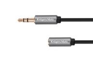 Káblový jack 3,5 stereo zástrčka - 3,5 stereo zásuvka 3m Kruger&Matz Basic Káblový jack 3,5 stereo zástrčka - 3,5 stereo zásuvka 3m Kruger&Matz Basic