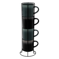 Sada 4 keramických pohárov Chope 280ml stojan Sada 4 keramických pohárov Chope 280ml stojan