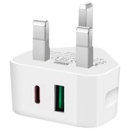 USB C NABÍJAČKA UK BRITISH ENGLISH ZÁSTRČKA 20W USB C NABÍJAČKA UK BRITISH ENGLISH ZÁSTRČKA 20W