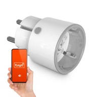 Inteligentná elektrická zásuvka Tuya WiFi, meranie 16A Inteligentná elektrická zásuvka Tuya WiFi, meranie 16A