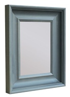Drevené závesné zrkadlo 36x45 cm, šedý výrobca