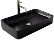 Rea Umývadlo na dosku Denis Black Stone Marble Rea Umývadlo na dosku Denis Black Stone Marble