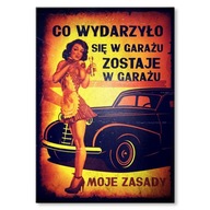 Darček, kov, plech, nápis do garáže, dielne, Dievča, nevšedný darček Darček, kov, plech, nápis do garáže, dielne, Dievča, nevšedný darček