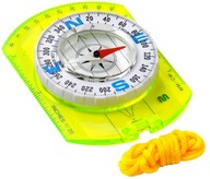 METEOR Scout turistický vreckový magnetický kompas s pravítkom