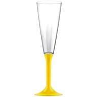 Plastové POHÁRE NA ŠAMPANSKÉ, žlté, 160ml x10 Plastové POHÁRE NA ŠAMPANSKÉ, žlté, 160ml x10