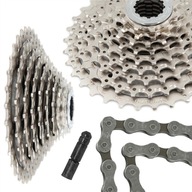 SHIMANO kazeta + reťaz 9-rýchlostná sada HG400 9-rýchlostná SET 11-34, CN-HG5 SHIMANO kazeta + reťaz 9-rýchlostná sada HG400 9-rýchlostná SET 11-34, CN-HG5