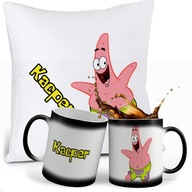 SPONGEBOB SET MAGICKÝ HRNČEK + VANKÚŠ + MENO