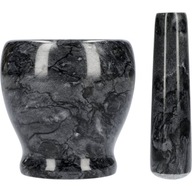 Mramorový kuchynský mažiar s paličkou, priemer 10,5 cm Mramorový kuchynský mažiar s paličkou, priemer 10,5 cm