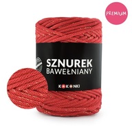 PREMIUM Bavlnená šnúrka LUREX 5mm / rolka 100m červená + zlatá LUREX PREMIUM Bavlnená šnúrka LUREX 5mm / rolka 100m červená + zlatá LUREX
