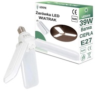 E27 LED žiarovka, výkon 39W, ventilátor, sklopné svietidlo E27 LED žiarovka, výkon 39W, ventilátor, sklopné svietidlo