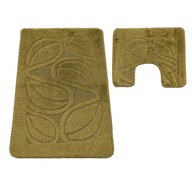 KÚPEĽŇOVÉ predložky s výrezom na WC Flora Khak Set 50cmx80cm 4 KÚPEĽŇOVÉ predložky s výrezom na WC Flora Khak Set 50cmx80cm 4