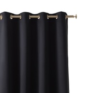 Záves s priechodkami 140x280 Aura black Z Záves s priechodkami 140x280 Aura black Z