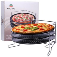 Súprava 3 plechov na pečenie PIZZY + súprava STOJAN Súprava 3 plechov na pečenie PIZZY + súprava STOJAN